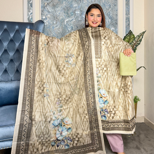 Soft Cotton Three Piece – Digital Print Summer Collection
